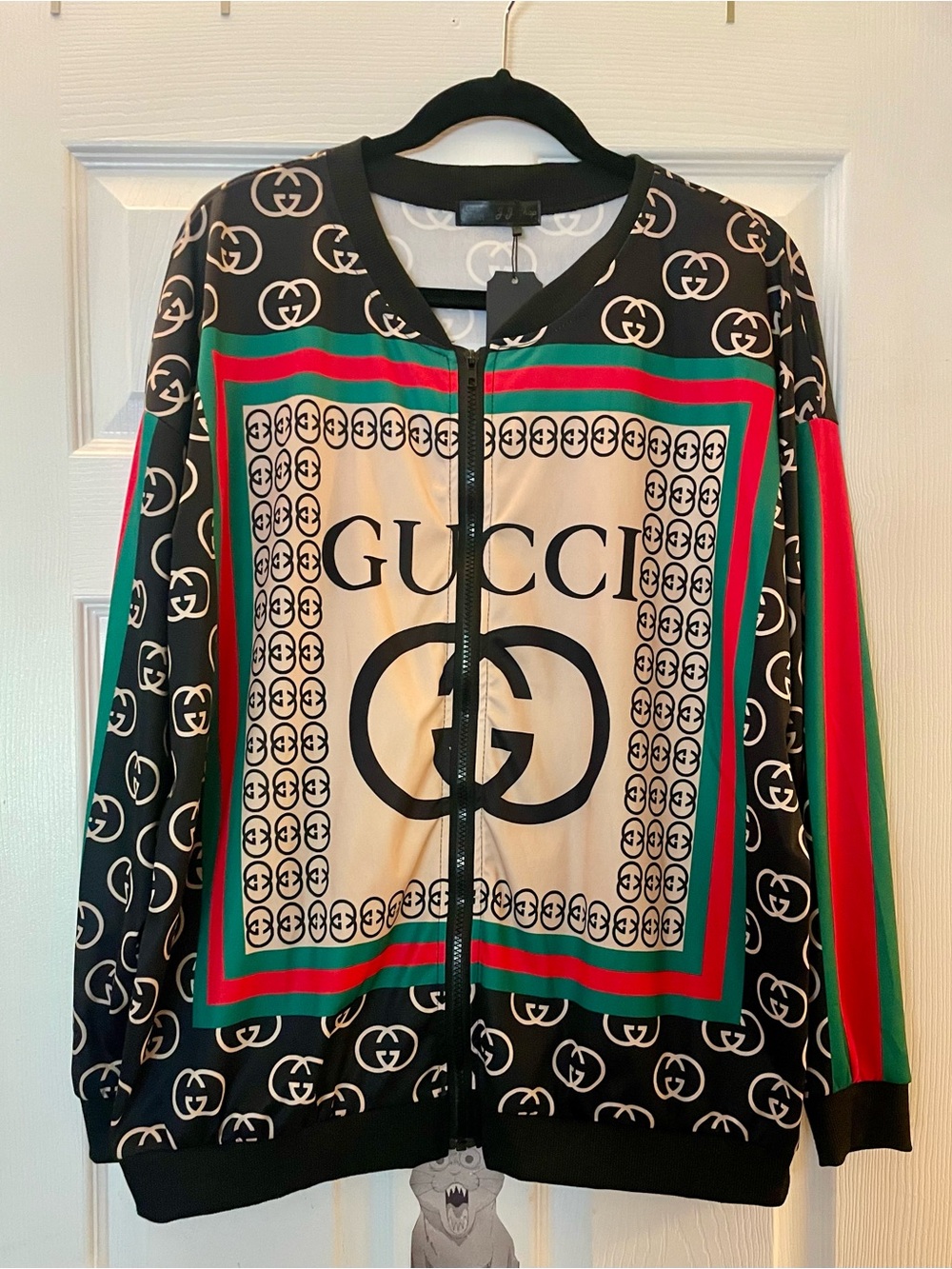 Black & Red Logo Jacket